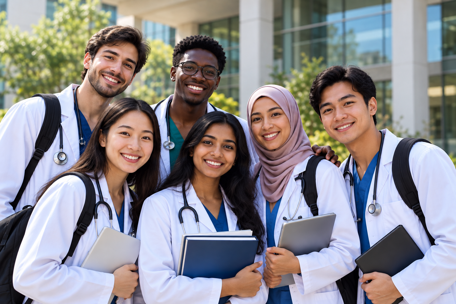 Student studying abroad